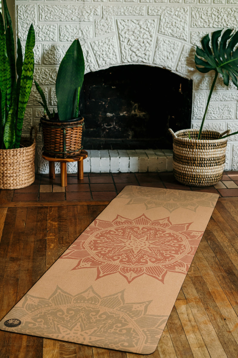 Mandala Spirit Cork Yoga Mat